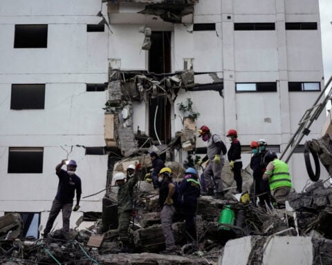 Colombia president vows reconstruction fund as search for quake survivors enters critical period