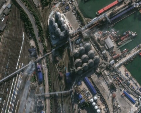 Ukraine pounds naval base, grain terminals at Russia's Black Sea port of Novorossiysk