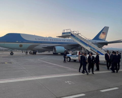 Iran's state media mock Trump over airplane switch, meme shows him hiding in a catering truck