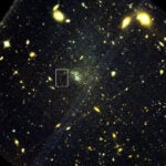 A cosmic breadcrumb trail leads astronomers to a discovery in another galaxy