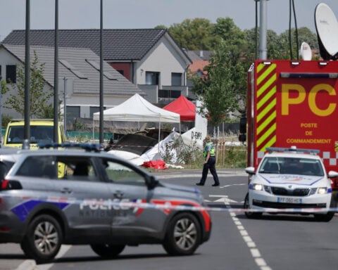 Skydiving plane crashes in France