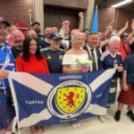Scotland fans marry at Boston City Hall during World Cup trip