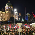 Thousands gather at pro-government rally in Serbia