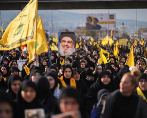Tens of thousands join mass funeral for slain Hezbollah leader Nasrallah