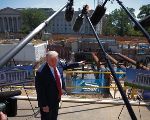 Trump asks Supreme Court to let him build ballroom, citing national security needs and architectural values