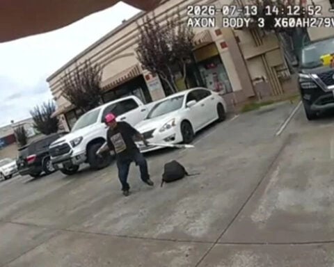 Oakland police release video of fatal officer shooting of man swinging homemade spears