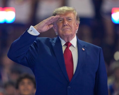 Trump focuses on violent crime reduction as he boosts GOP candidates at New York police academy