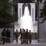 World War Two memorial in Washington vandalized with bubbles and graffiti
