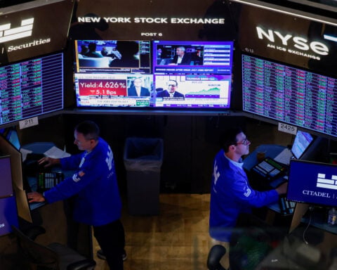 Wall St opens mixed as investors weigh Middle East tensions, data