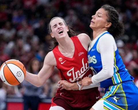 Caitlin Clark, Aliyah Boston come up big in 2nd half and propel Fever past Wings 98-87