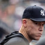 Three-time MVP Aaron Judge plays catch for first time in rehab from broken rib, return date unclear