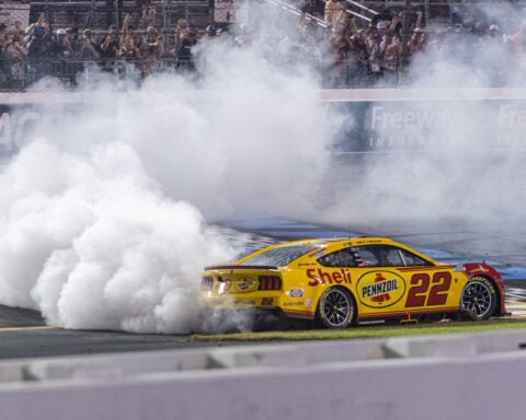Joey Logano holds off Chase Briscoe to win NASCAR race at Richmond