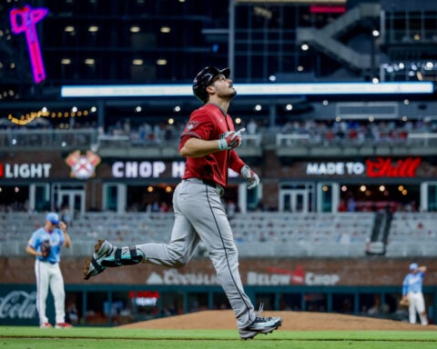Arizona third baseman Arenado worried after leaving loss to the Braves with left trunk discomfort