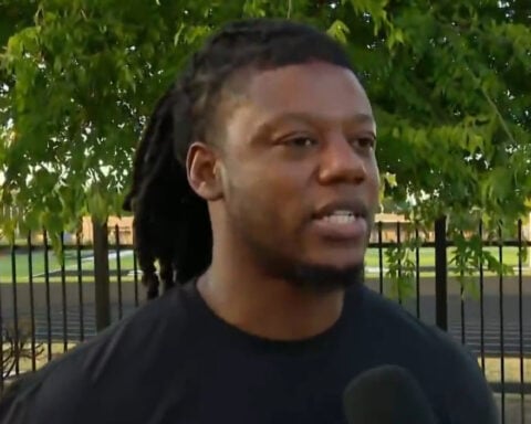 Former NFL player hosts free Dallas all-girls flag football clinic, focused on giving back