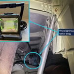 A mechanic left a work light in the wing of a Qantas jet. It flew for two days before anyone found it