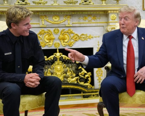 Teen lifeguard and boy he rescued are honored at White House after Trump saw dramatic viral video