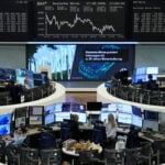 European shares slip as oil prices and bond yields surge on Middle East fears
