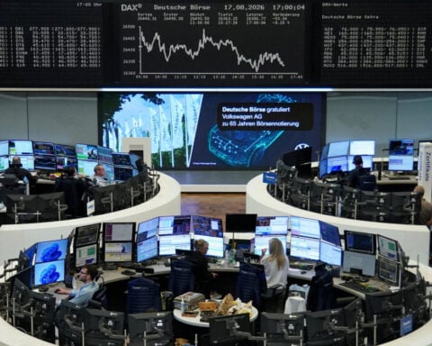European shares slip as oil prices and bond yields surge on Middle East fears