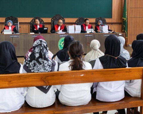 Indonesian court begins trial of daycare staffers in alleged child abuse case