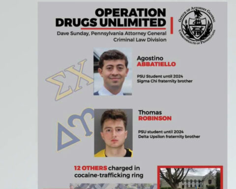 Penn State frat brothers charged with running cocaine trafficking ring