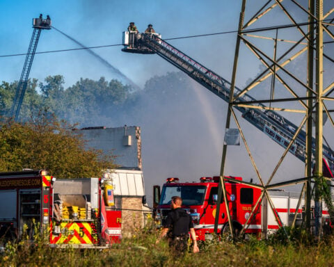 Explosions and fire tear through Ohio industrial building, killing 2 workers
