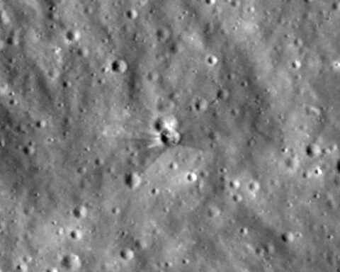 Before-and-after NASA images show crater carved by a SpaceX rocket that slammed into the moon