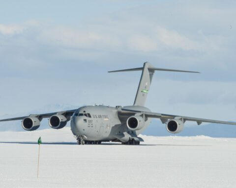 US Air Force flight to Antarctica turns back after space activity warning