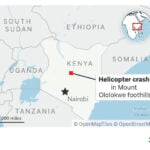 Helicopter with 7 on board crashes in a remote area of northern Kenya