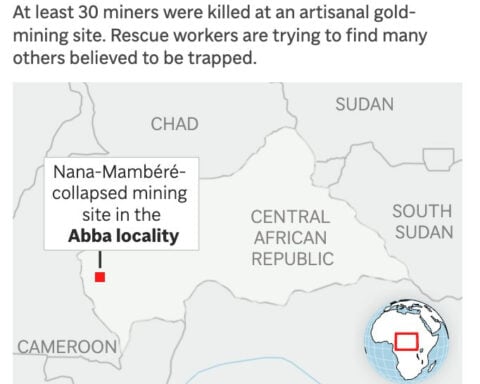 Death toll in mine collapse in Central African Republic rises to more than 100