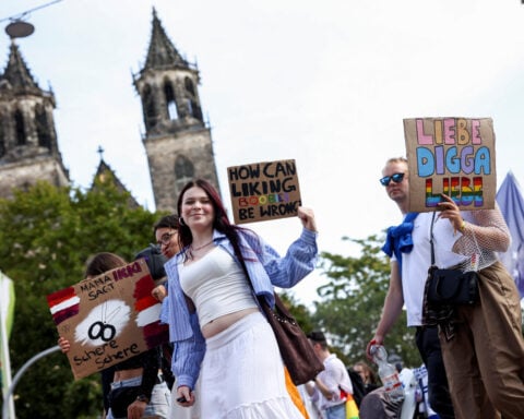 'Vote for Love': Magdeburg Pride crowds challenge AfD ahead of election