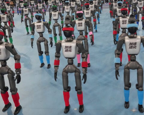 Chinese humanoid robots smash human records in 100m sprint and high jump at Beijing robot games