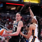 Breanna Stewart urges a safe space as transgender debate sparks rallies at Fever games
