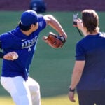 A thumbs-up and 30 pitches: Ohtani’s latest step back toward the Dodgers’ mound