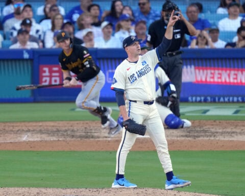 Skubal shakes off 3-run first inning, then settles in to dominate for his 1st win as a Dodger