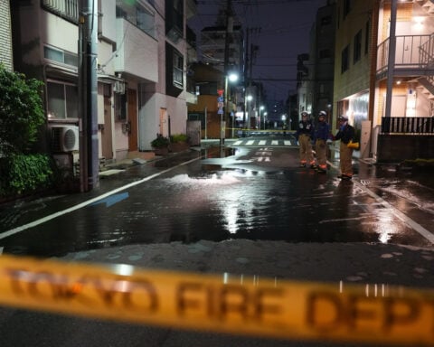 A moderate earthquake shakes Japan, injuring more than 30 people in the Tokyo region