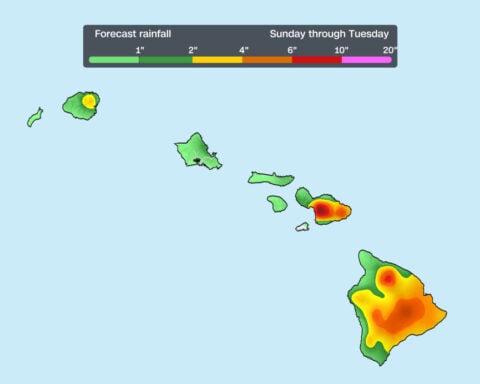 Tropical Storm Moke to dump heavy rain on Hawaii’s Big Island just a week after Hurricane Lala