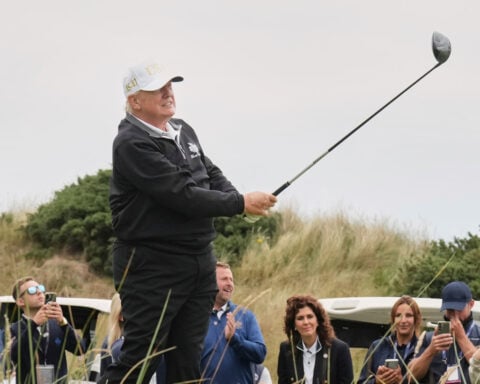 Trump is heading to his golf course in Ireland to watch the Irish Open golf tournament next month