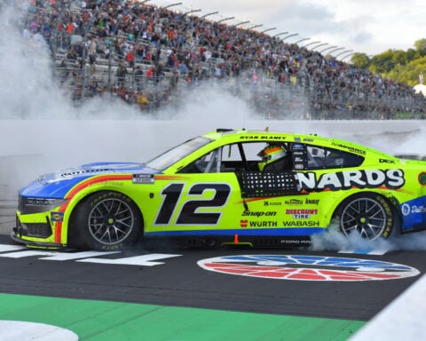 Ryan Blaney wins second consecutive NASCAR Cup race at New Hampshire Motor Speedway