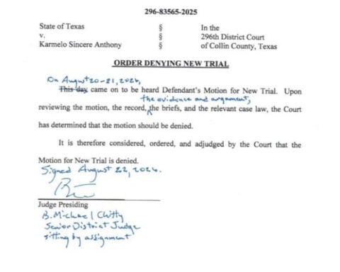 Judge denies Karmelo Anthony's appeal for a new trial in killing of Austin Metcalf