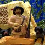 Cheese sculptor takes on the Tennessee story in 500 pounds of cheddar