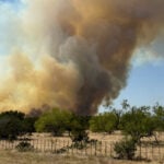 Evacuations ordered in rural Texas as wildfire mushrooms within hours