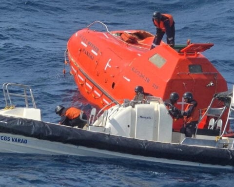 Indian authorities locate beacon, lifeboat of missing cargo ship, say no survivors found