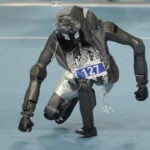 A Chinese humanoid robot sets a new 100-meter sprint record at Beijing Games
