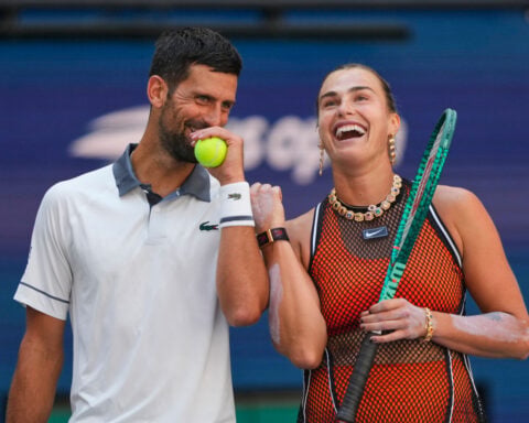 Sabalenka and Djokovic fall in first match as the US Open mixed doubles begins