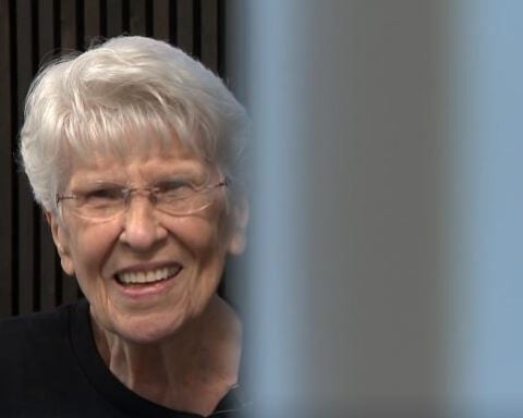 86-year-old goes skydiving; "Not even a little scared!"