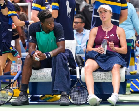 Quite a couple: Spouses Elina Svitolina and Gael Monfils reach US Open mixed doubles semifinals