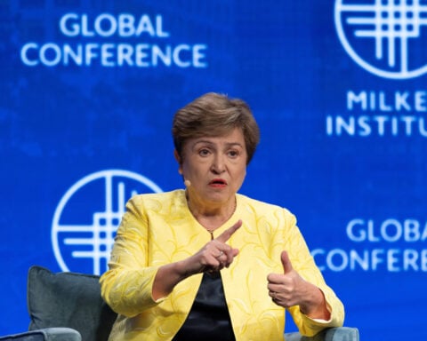 IMF's Georgieva says global economy weathering energy shock, sees fiscal concerns
