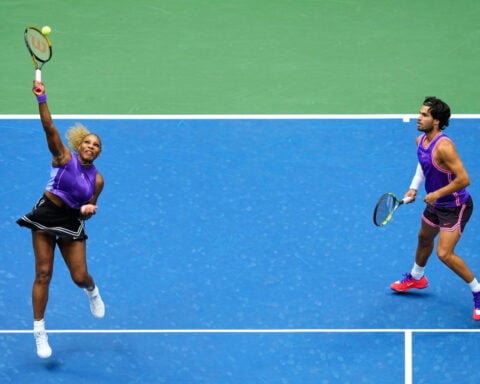 Quite a couple: Spouses Elina Svitolina and Gael Monfils reach US Open mixed doubles semifinals