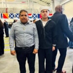 Father of sailor aboard US aircraft carrier freed from immigration detention