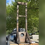 Man arrested near US Capitol after driving from California with a guillotine in his truckbed